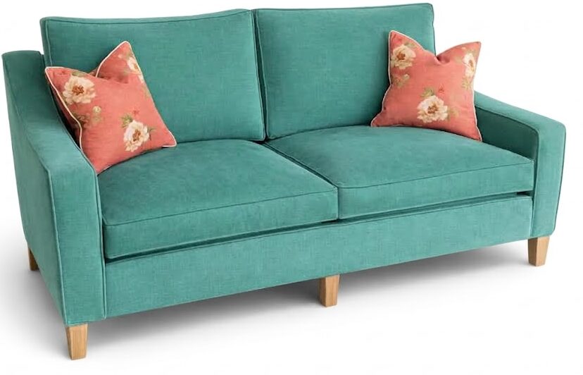 Bryher sofa green fabric