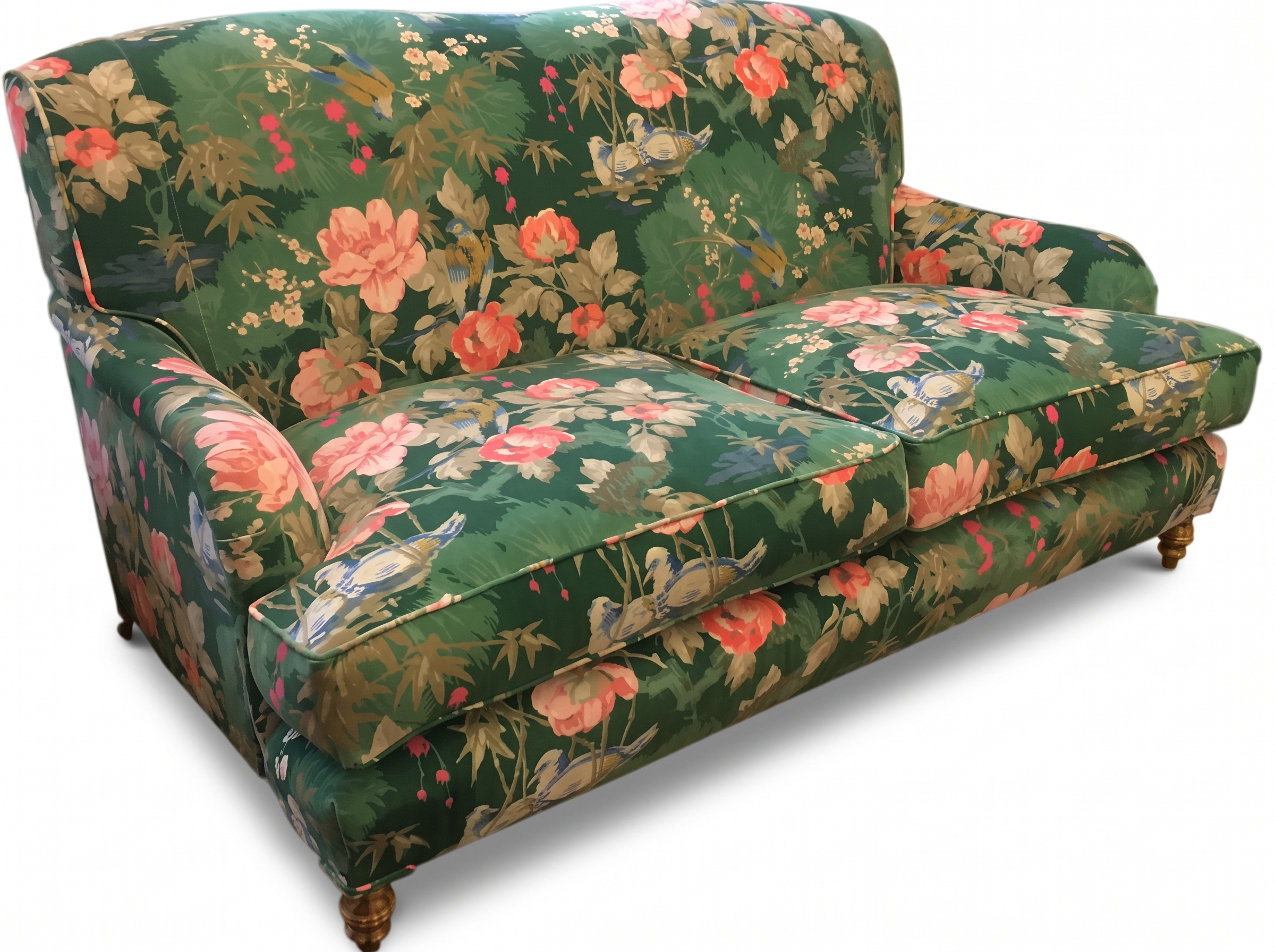 Howard Sofa green floral side